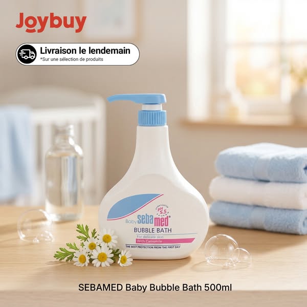 sebamed Bain Moussant pour Bébé - Gel douche moussant sans savon pour la toilette et le bain, 500 ml