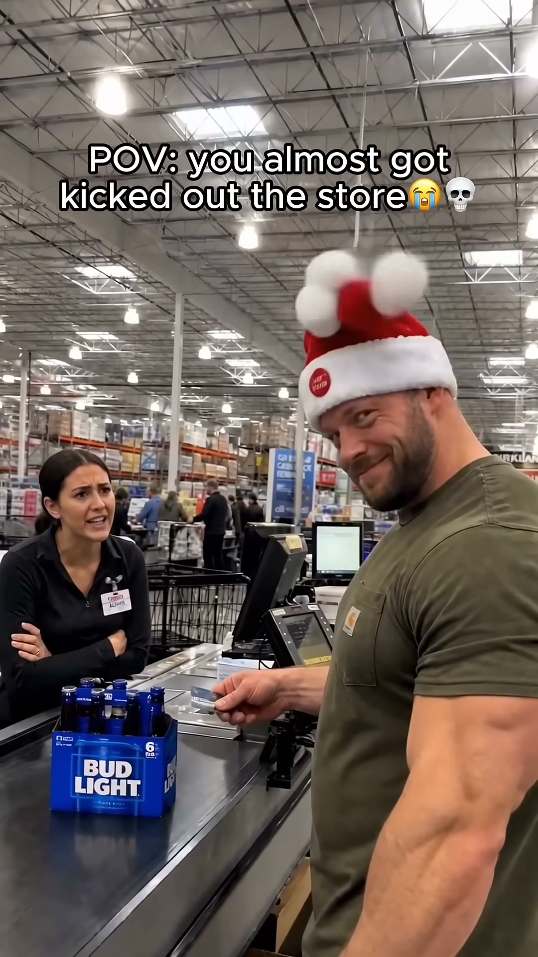 Electric Swinging Santa Hat