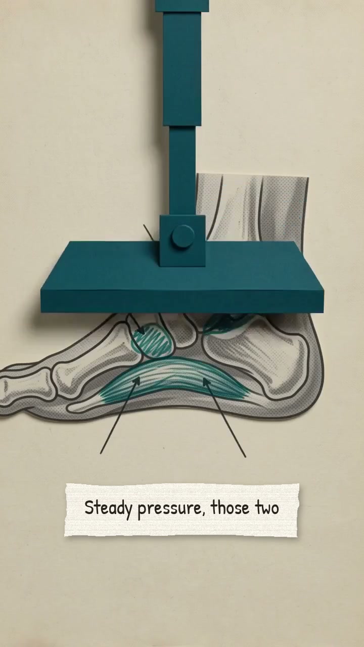 Two small muscles under the arch