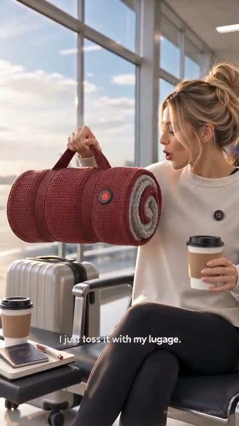 Wearable Heated Blanket – Warmth On the Go!