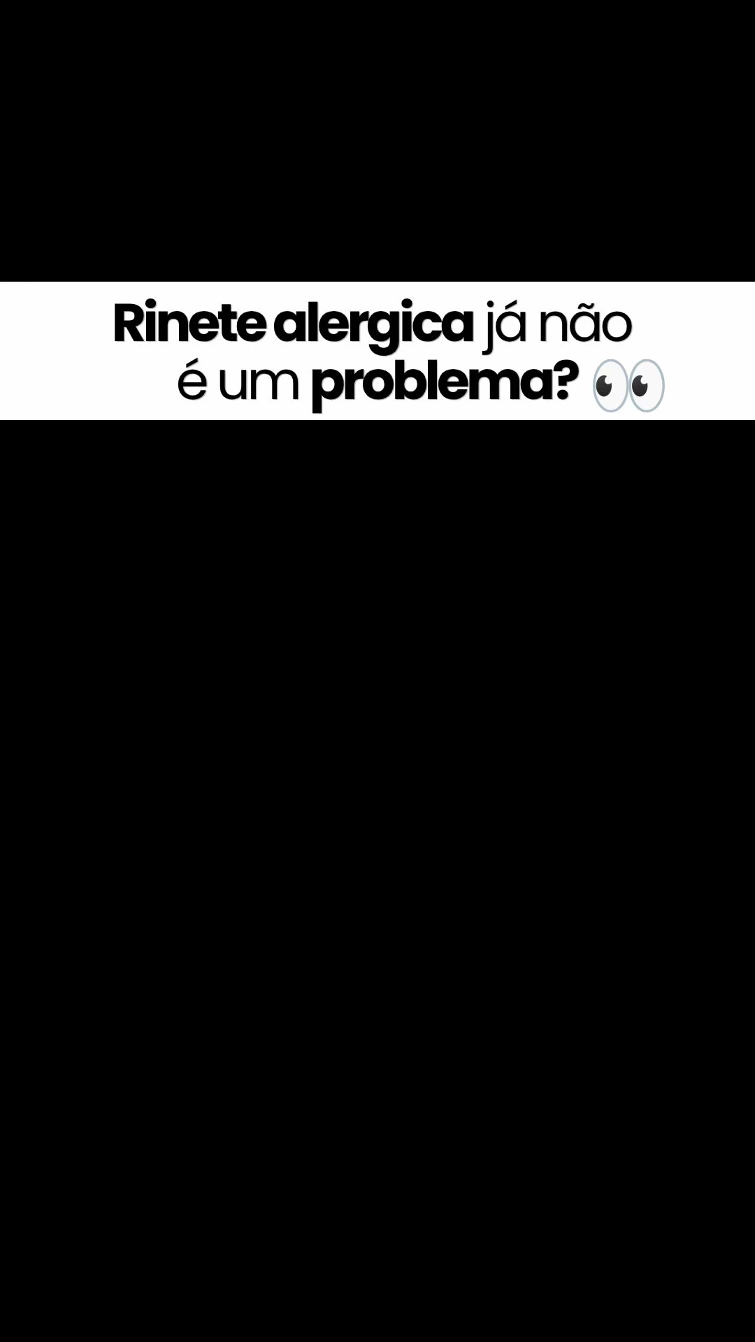 Alergias fecham o nariz. Isto abre.