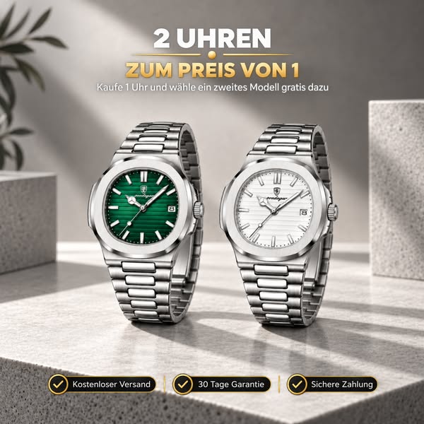 2 Uhren. 1 Preis.