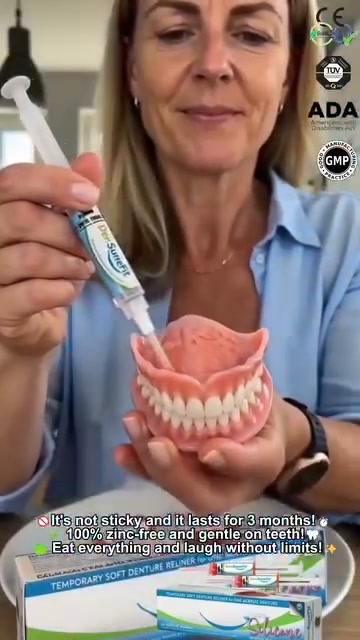 No messy glue. No sore gums. Up to 3 MONTHS of hold!