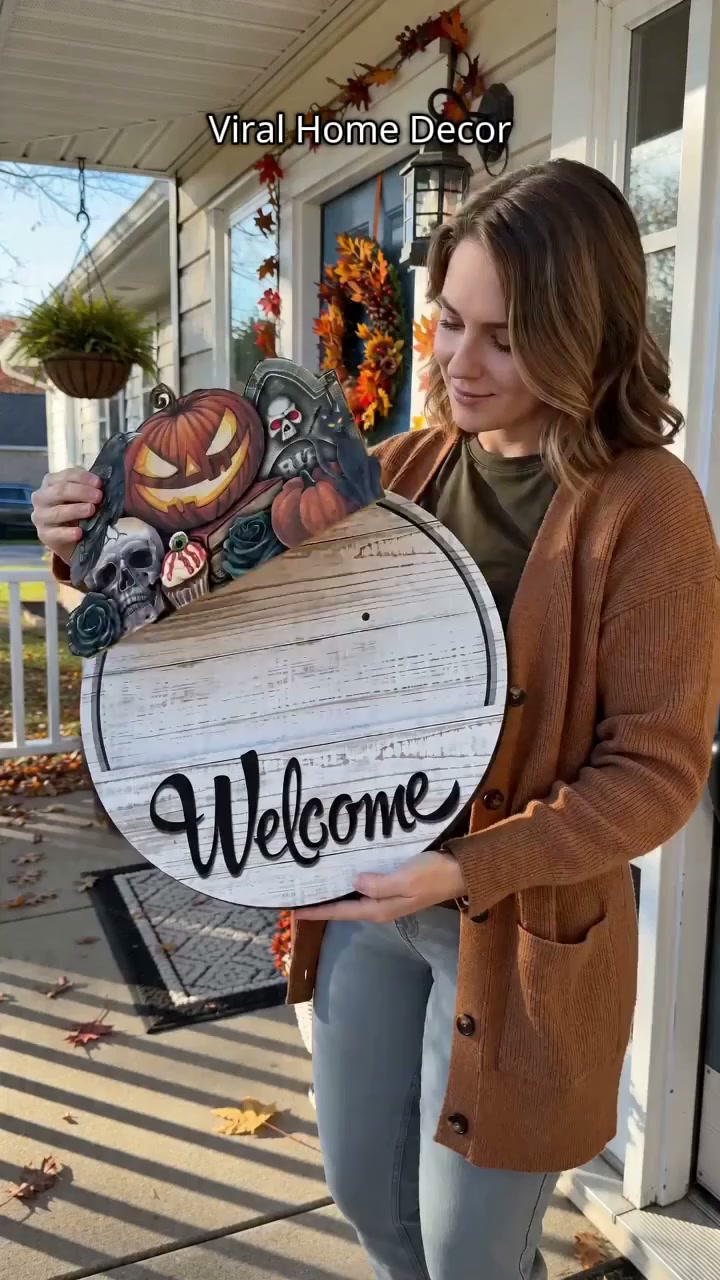 16 Pcs Interchangeable Welcome Sign for Front Door