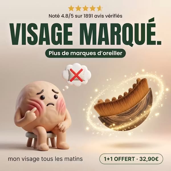 2 minutes par jour = peau plus ferme & moins de gonflements.