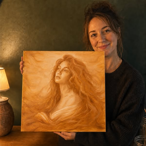 Paint Dreamy One-Color Oil Portraits