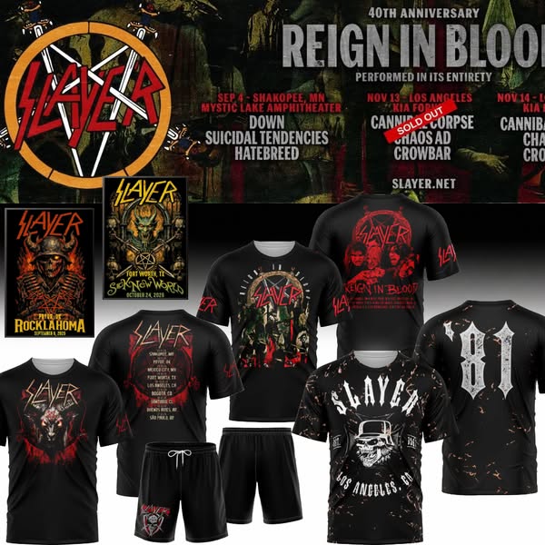 SLAYER – REIGN IN BLOOD 40TH ANNIVERSARY