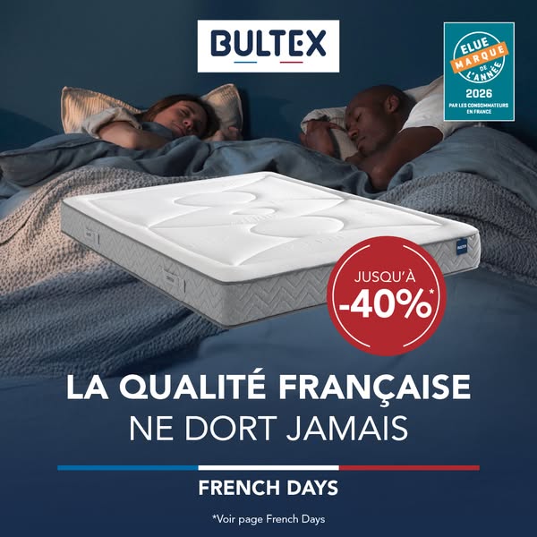 Literie jusqu'à -40%