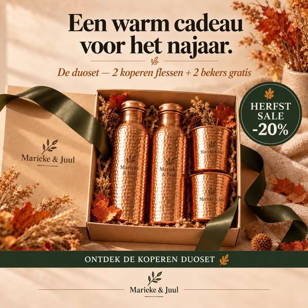 Puur koper. Levenslange garantie. Gratis verzending.