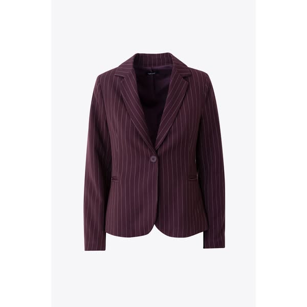 Giacca ad un petto in tessuto mano lana gessato - FW27