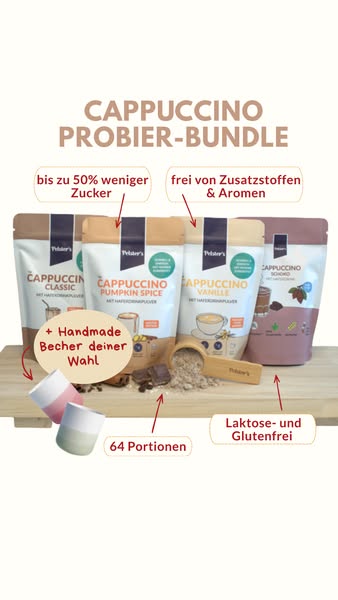 4 Cappuccinos zum Probieren