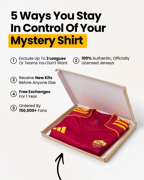 Mystery Football Shirts - 5 Ways You Stay In Control