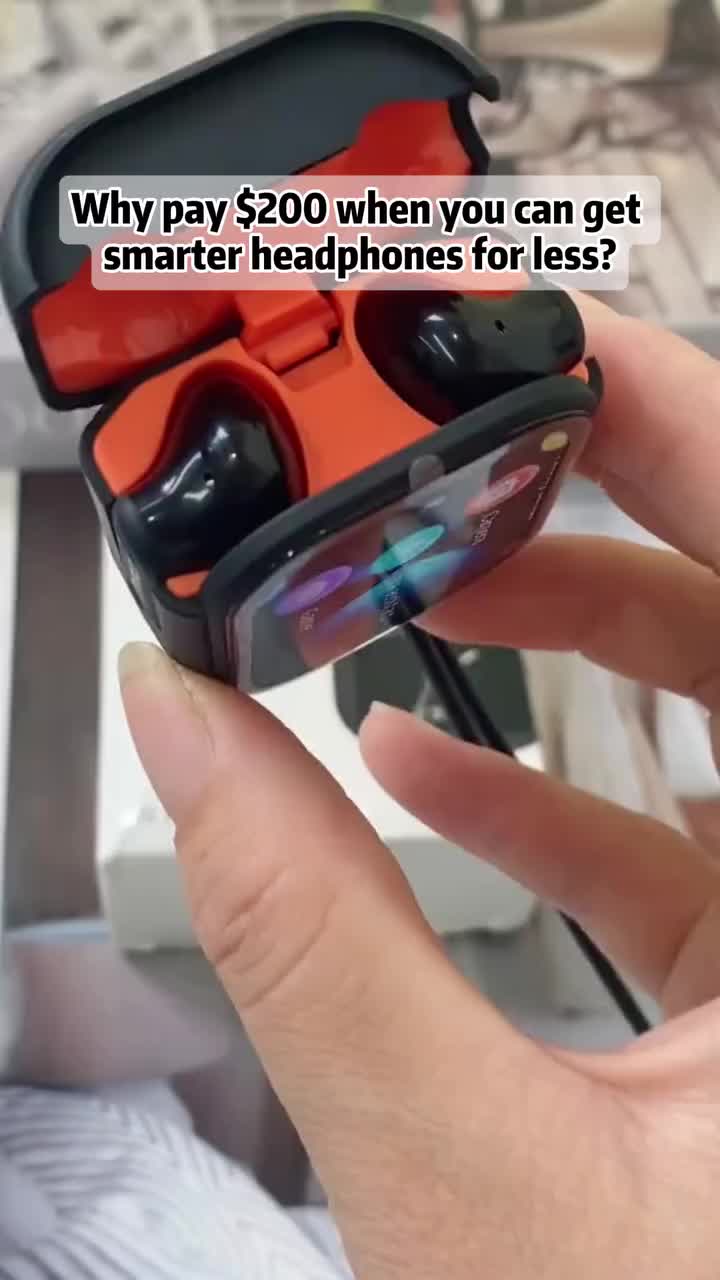 Color screen noise-canceling translation headphones