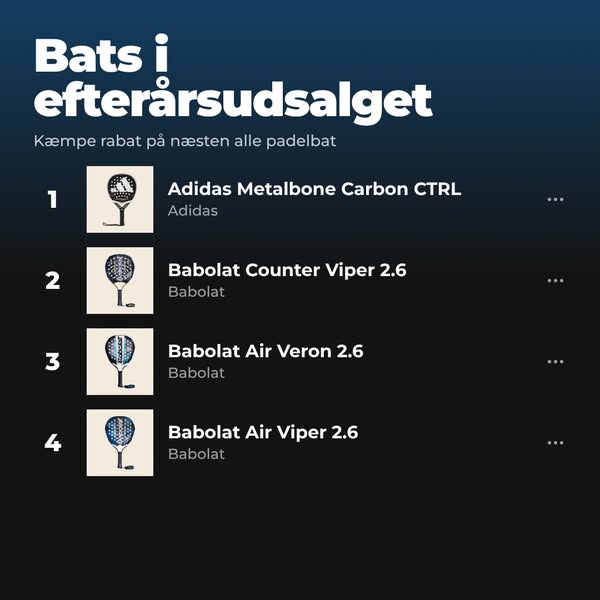 Efterårsudsalg - Næsten alt er nedsat!