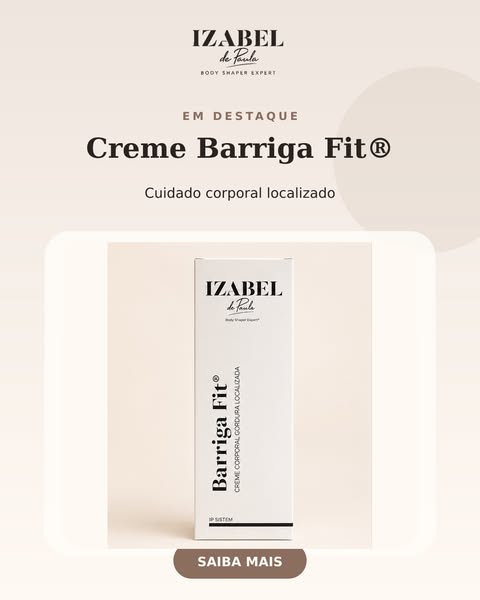 O seu Creme Barriga Fit está à sua espera