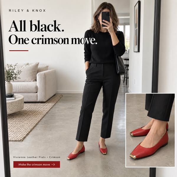 Vivienne Leather Flats