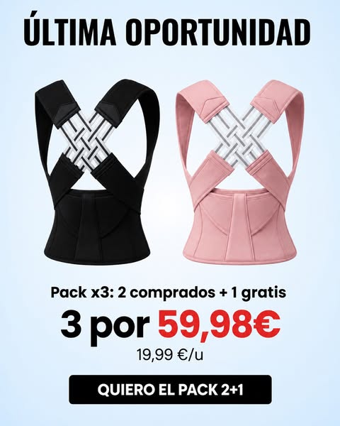 Última oportunidad: 2+1 gratis