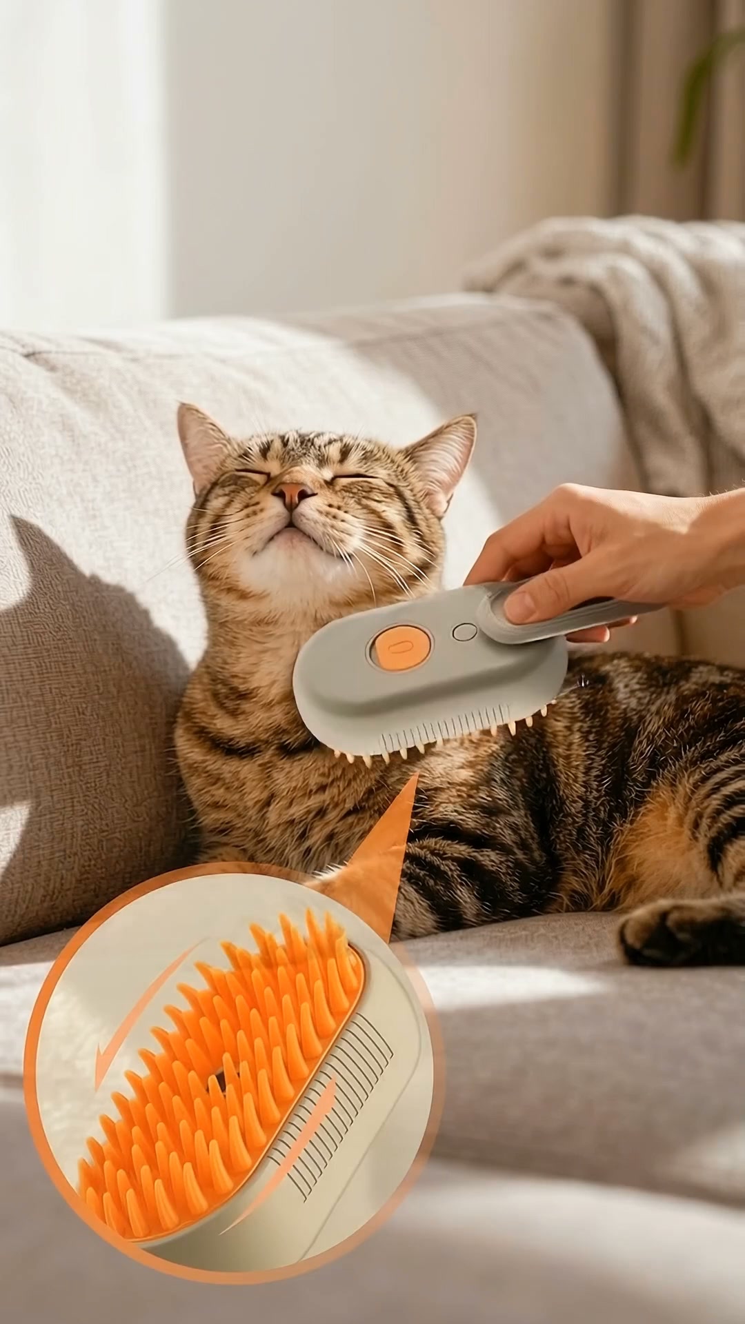 Cepillo de Vapor para Gatos - 50% OFF