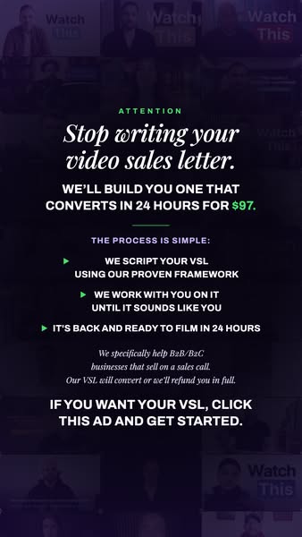 Your VSL Script For $97