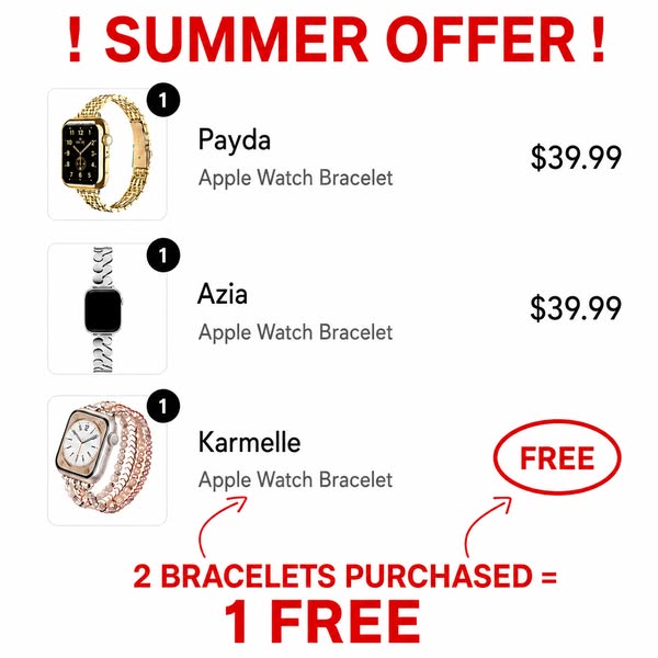 Summer Deal — Buy 2 Bracelets, Get 1 FREE!