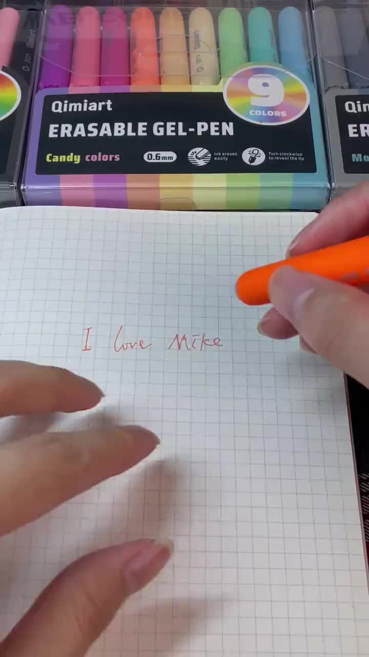 Candy-Style Erasable Gel Pens