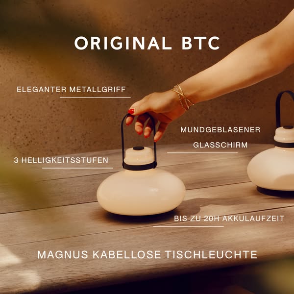 Neu: die kabellose Magnus Tischleuchte