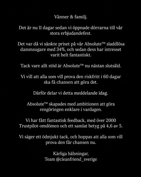Vi hade aldrig förväntat oss ett så stort intresse....