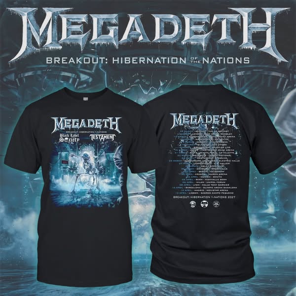 MEGADETH x TESTAMENT x BLACK LABEL SOCIETY – BREAKOUT: HIBERNATION OF NATIONS TOUR 2027