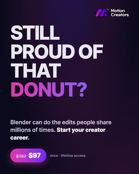 Master Blender VFX — $97 Lifetime