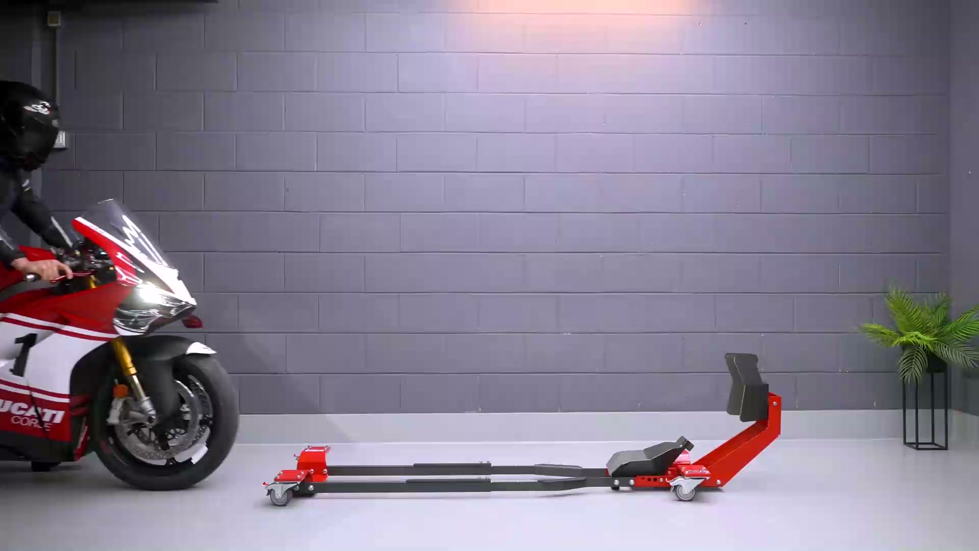 Special Price! Movable Motorcycle Stand Wheel Chock - for Parking, Transport & Storage