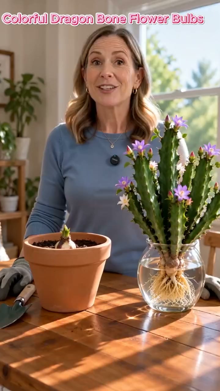 Rare Colorful Dragon Bone Flower Bulbs – Sculptural Stems with Delicate Blooms