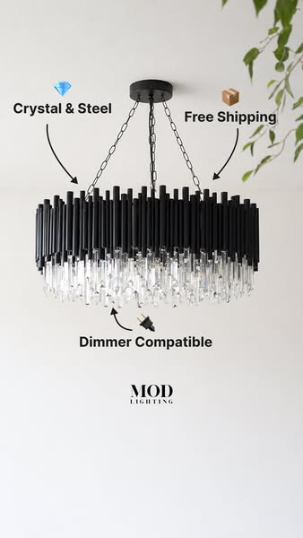 Shop Obsidian: Luxury Crystal Chandelier