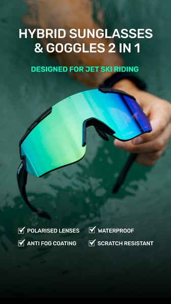 5-Star Jet Ski Riding Goggles & Sunglasses
