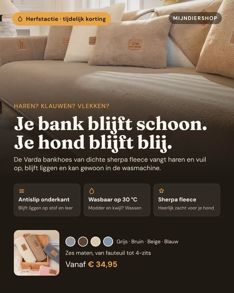 Bescherm je bank, geef je interieur een upgrade