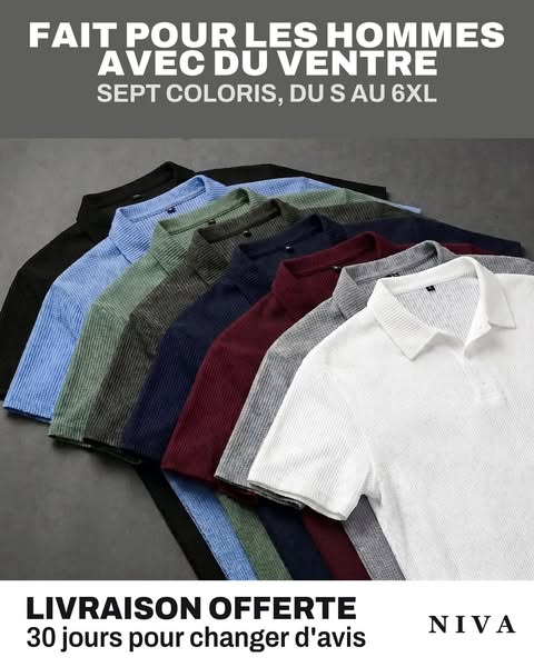 Le polo pour les hommes avec du ventre