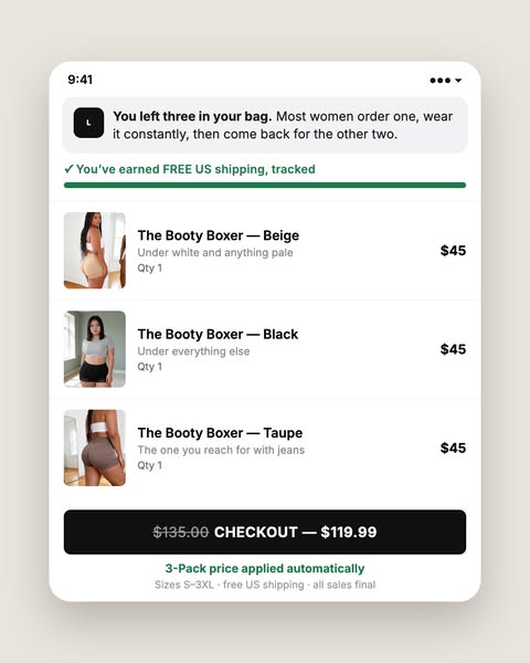 3 for $119.99 — save $15