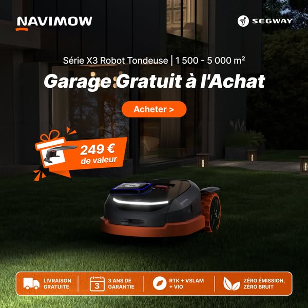 Garage offert avec votre Navimow X3