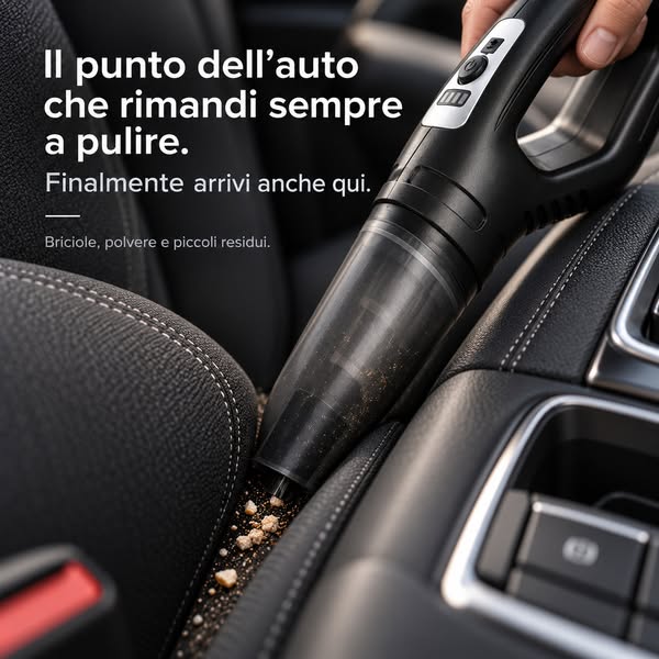 Finalmente pulisci anche quel punto lì.