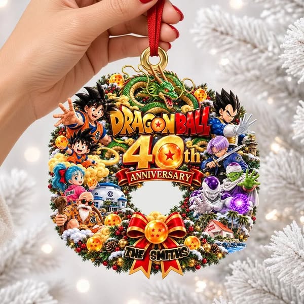40 Years Of Epic Battles Christmas Ornament - Personalized Anniversary - Draconer