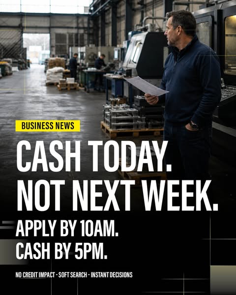 Apply by 10am. Cash by 5pm.