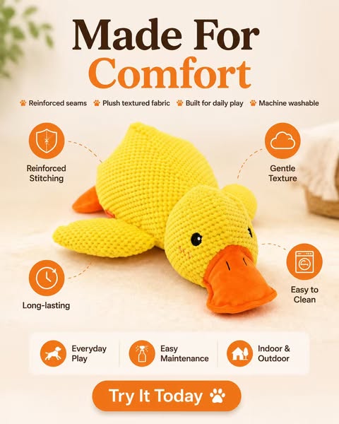 [BEST SELLER] Calming Duck Dog Toy