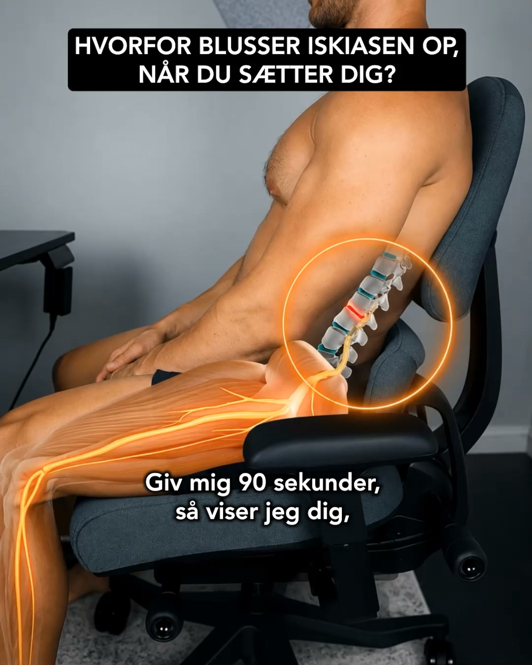 Aflast iskiasnerven med MyComfort Siddepude