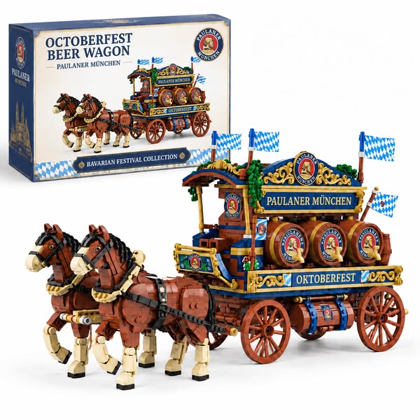 Vintage Beer Wagon Building Set