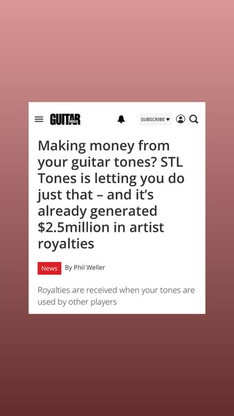 Upload your tones & earn royalties every month