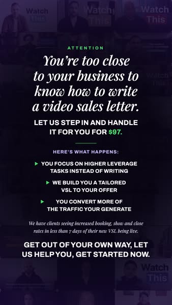 Your VSL Script For $97