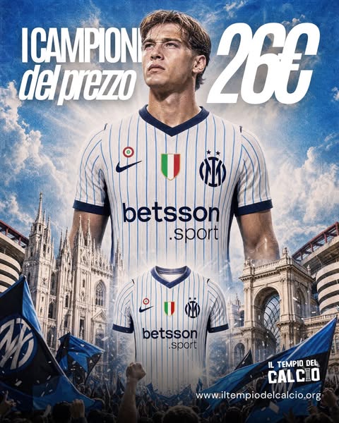 ARRIVATA LA NUOVA MAGLIA INTER AWAY 2026-27!