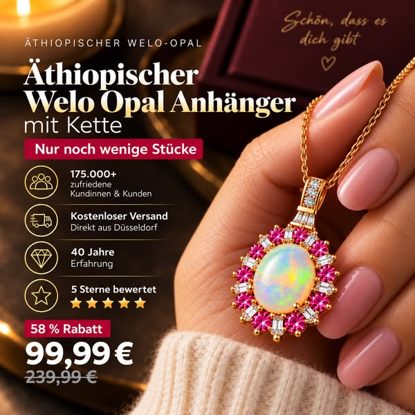 Äthiopischer Welo Opal Anhänger – Nur wenige Stücke