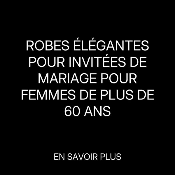 Robes Élégantes pour Invitées de Mariage