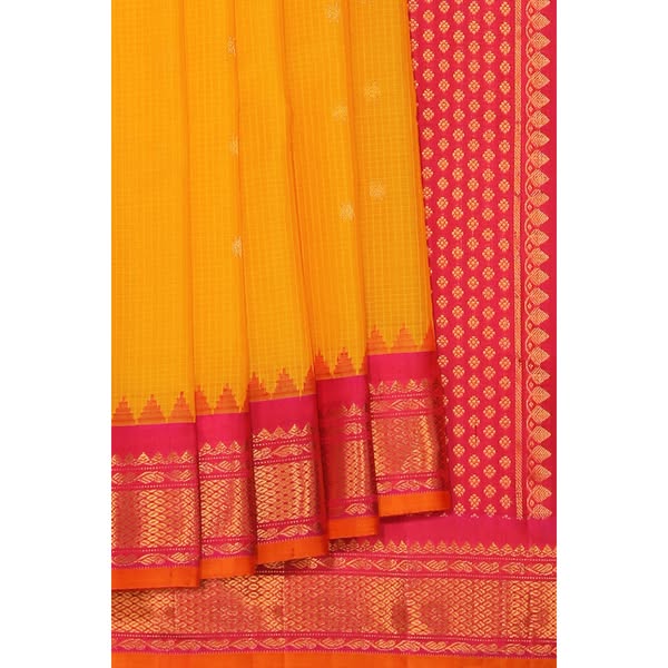 Gadwal Yellow Saree