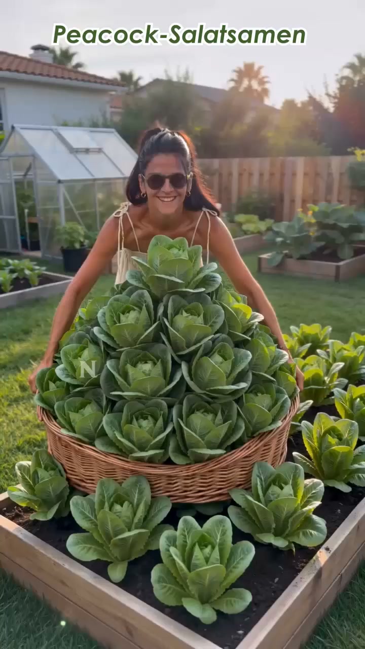 Frischer Salat direkt aus dem eigenen Garten